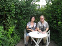S manelkou Janou na zahrad domu J.W.Goetha ve Vmaru v srpnu 2009